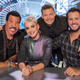 Judges Lionel Richie, Katy Perry, and Luke Bryan with host Ryan Seacrest